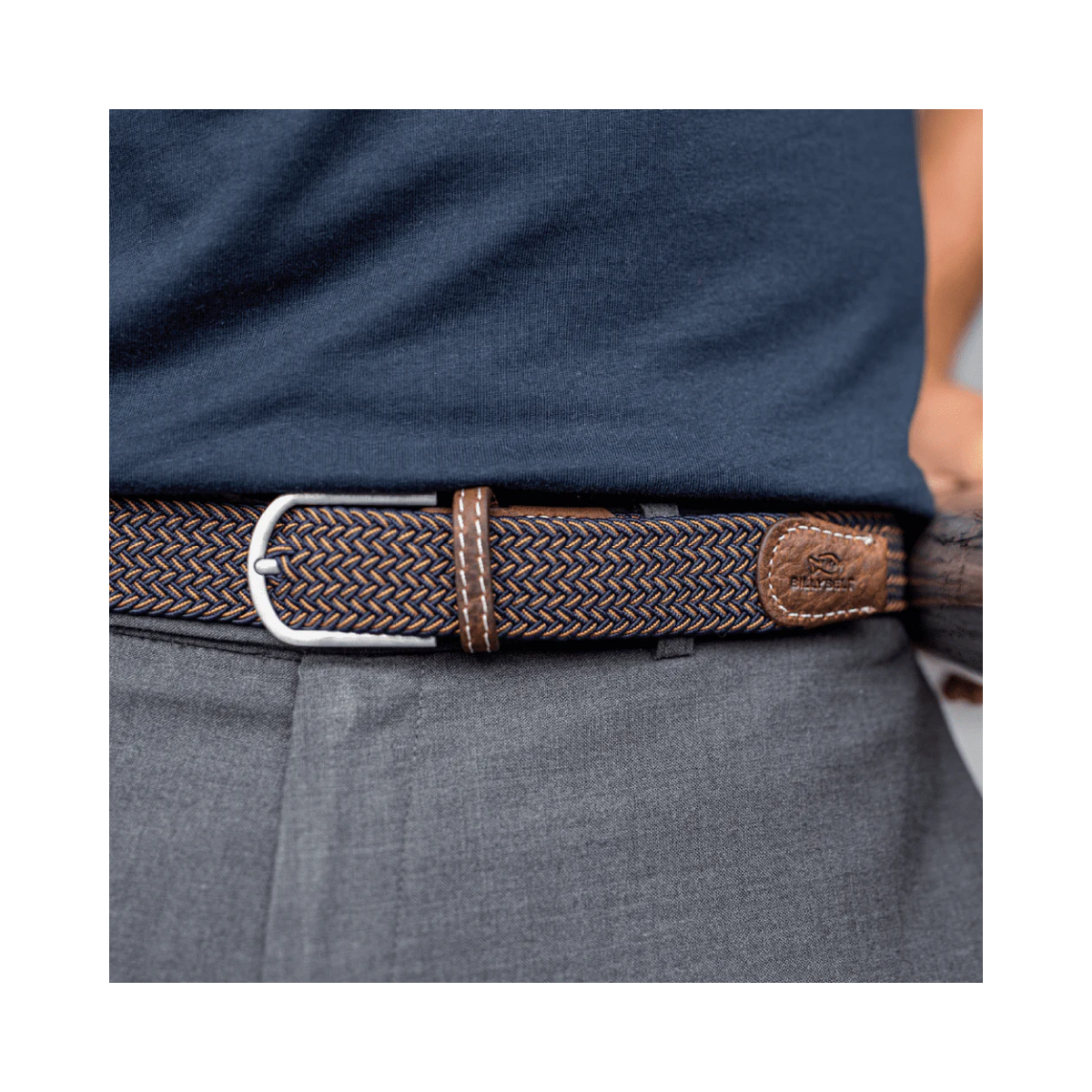 WOVEN ELASTIC BELT - TWO-TONED - The Havana
