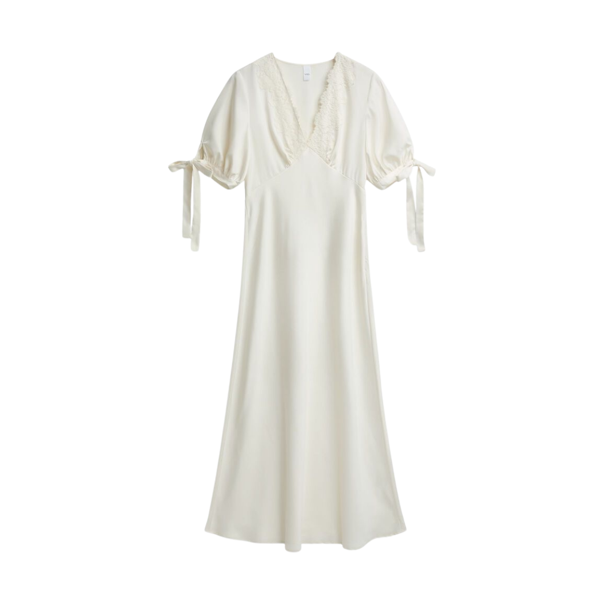 YASPella 2/4 Long Dress - Pristine