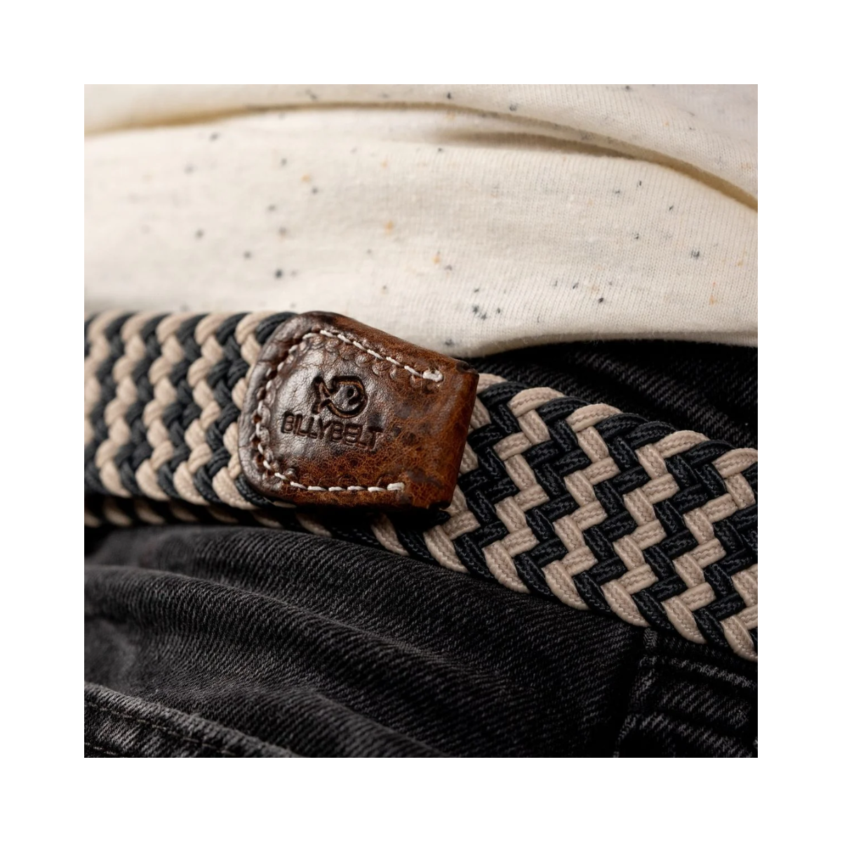WOVEN ELASTIC BELT - TWO-TONED - The Panama
