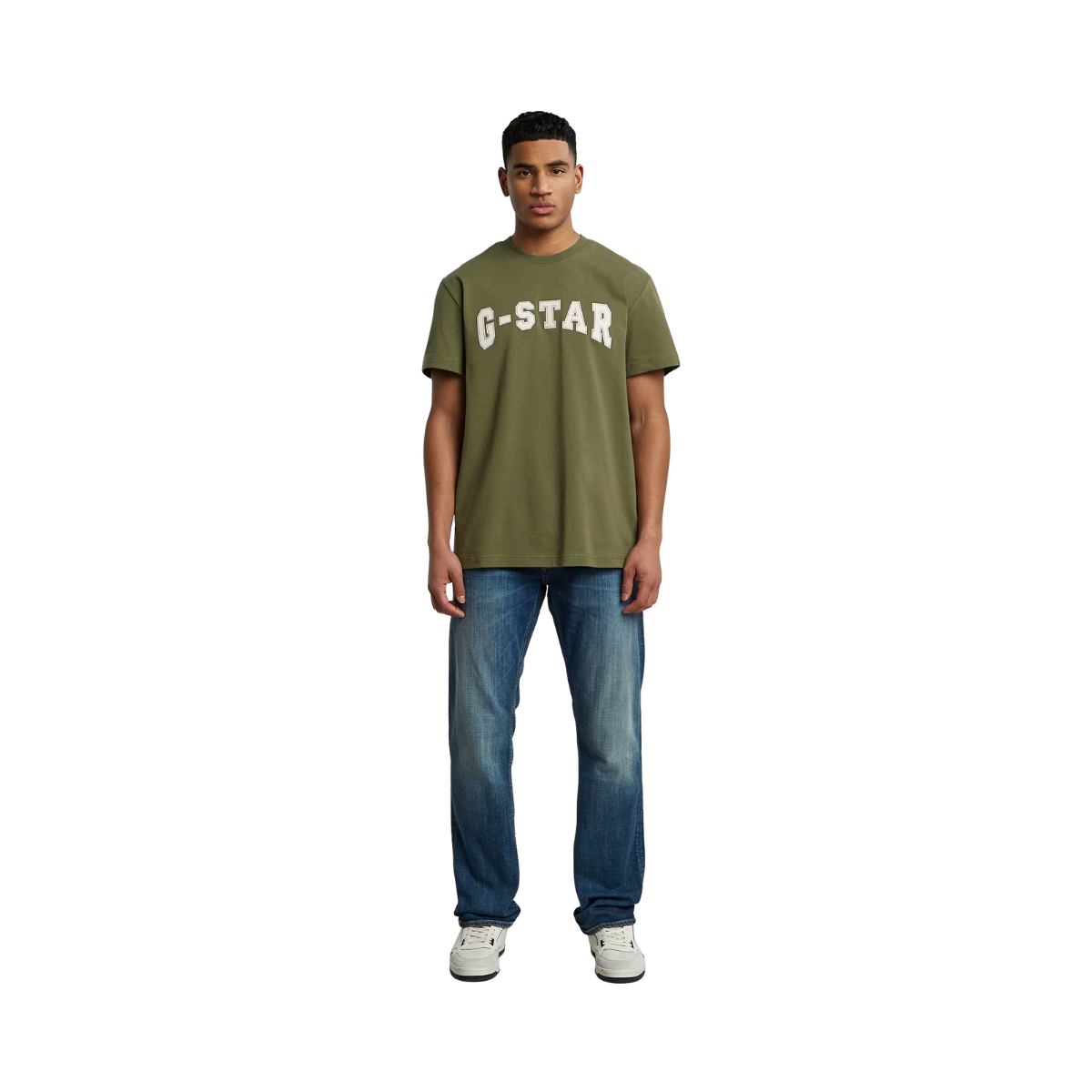 Felt Logo T-Shirt - Shadow Olive