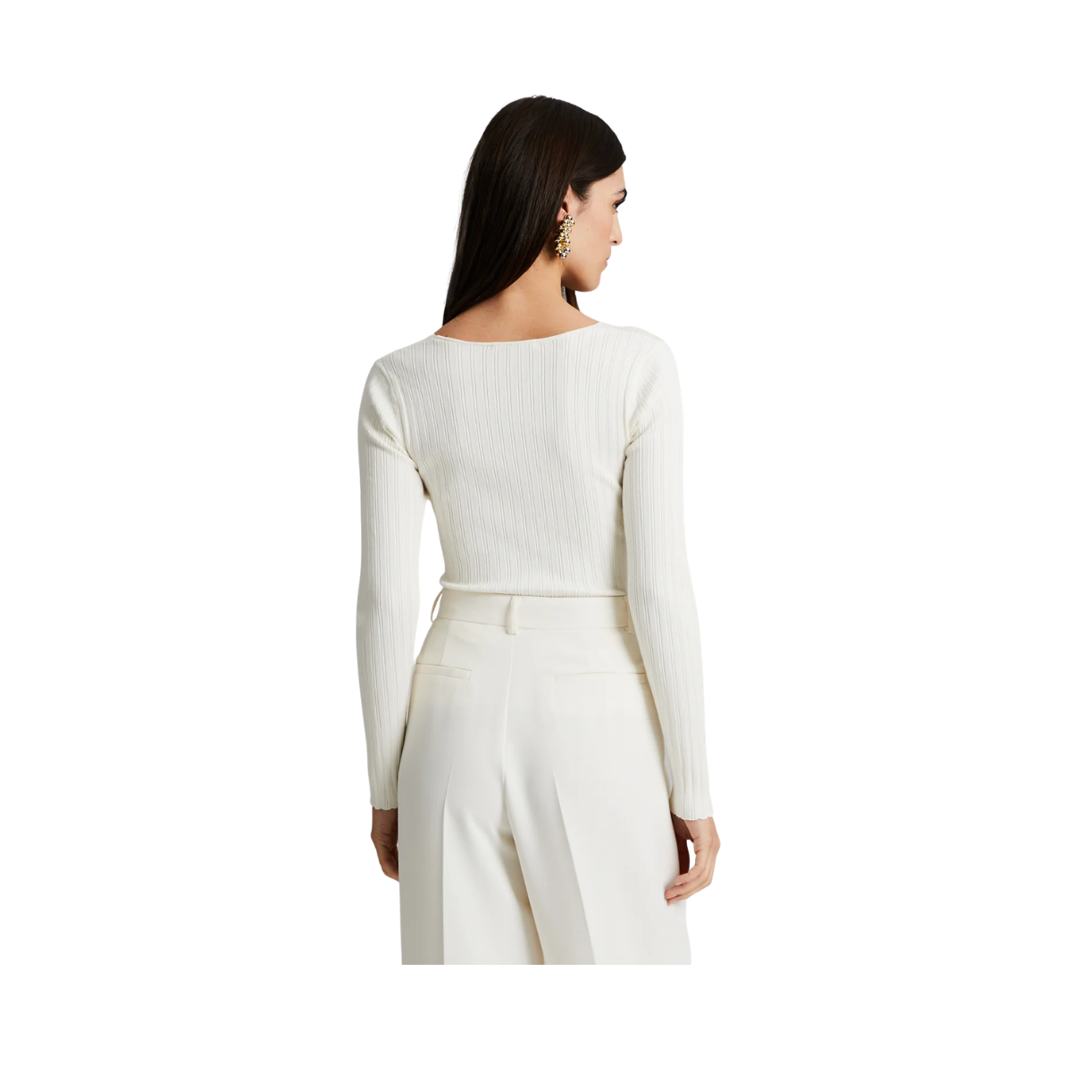 Polly Knit - Chalk White