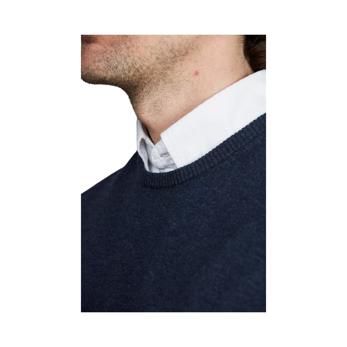 Crew Neck Sweater - Dark Blue