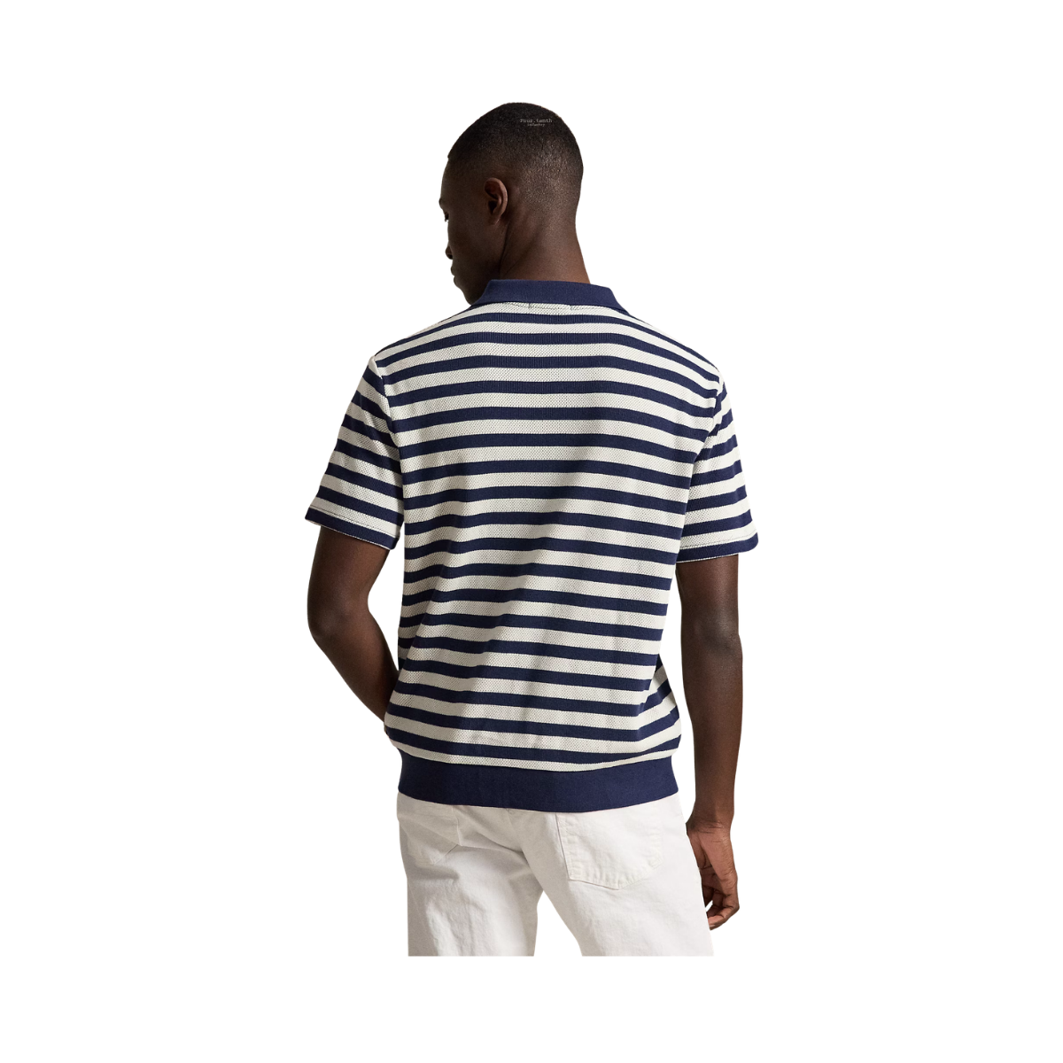 Knit Polo - Newport Navy/Pale Cream