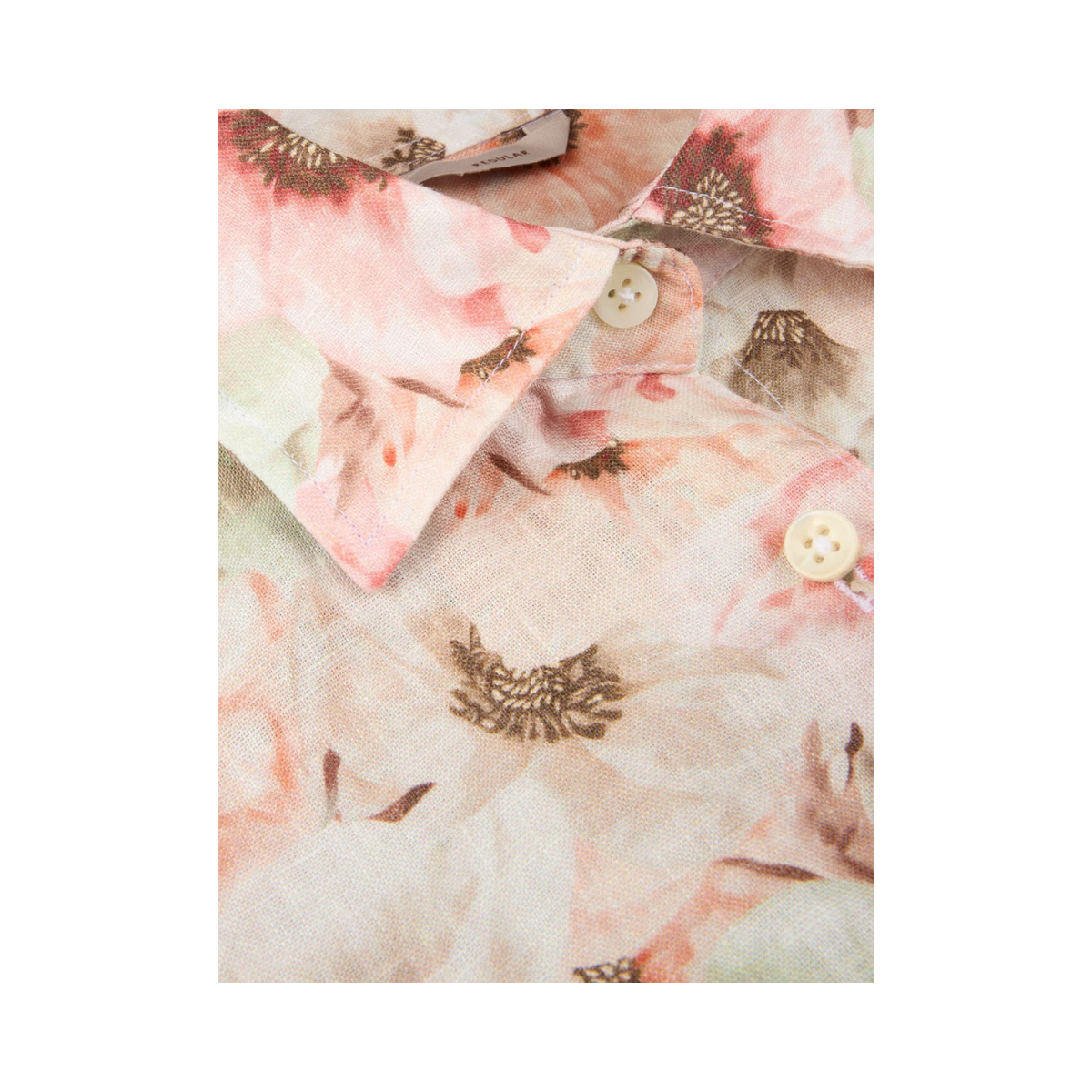 Sofie Shirt - Light Orange Pattern