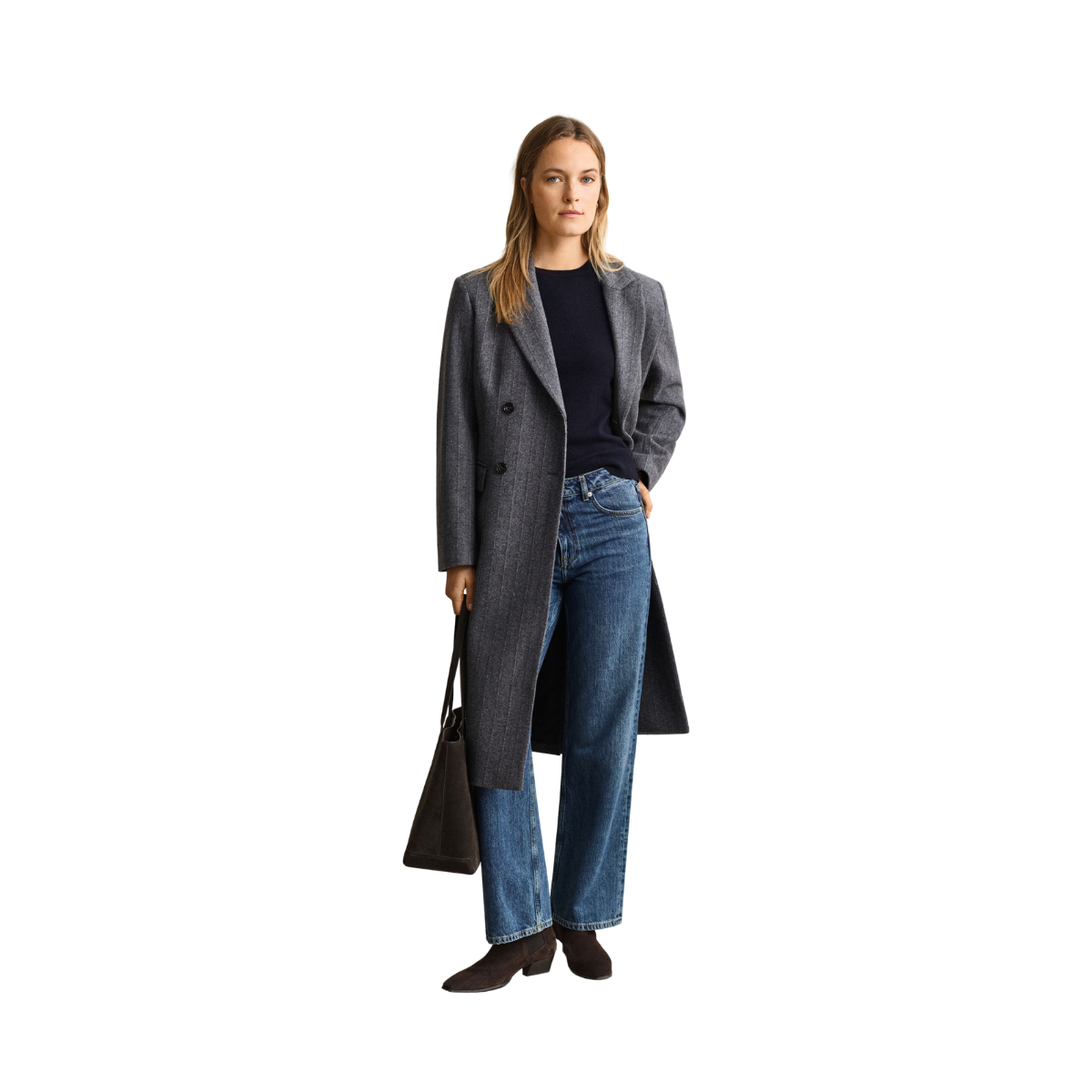 Wool Cotton C-Neck - Evening Blue