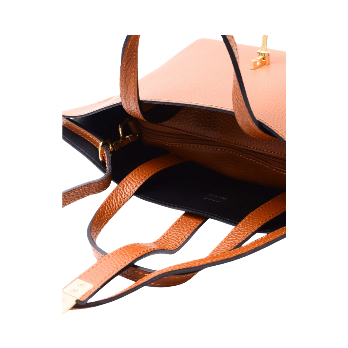 Aversa Leather Bag - Camel