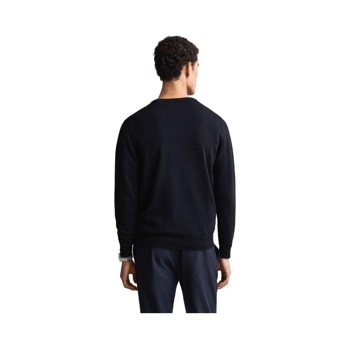 Classic Cotton V-Neck - Evening Blue