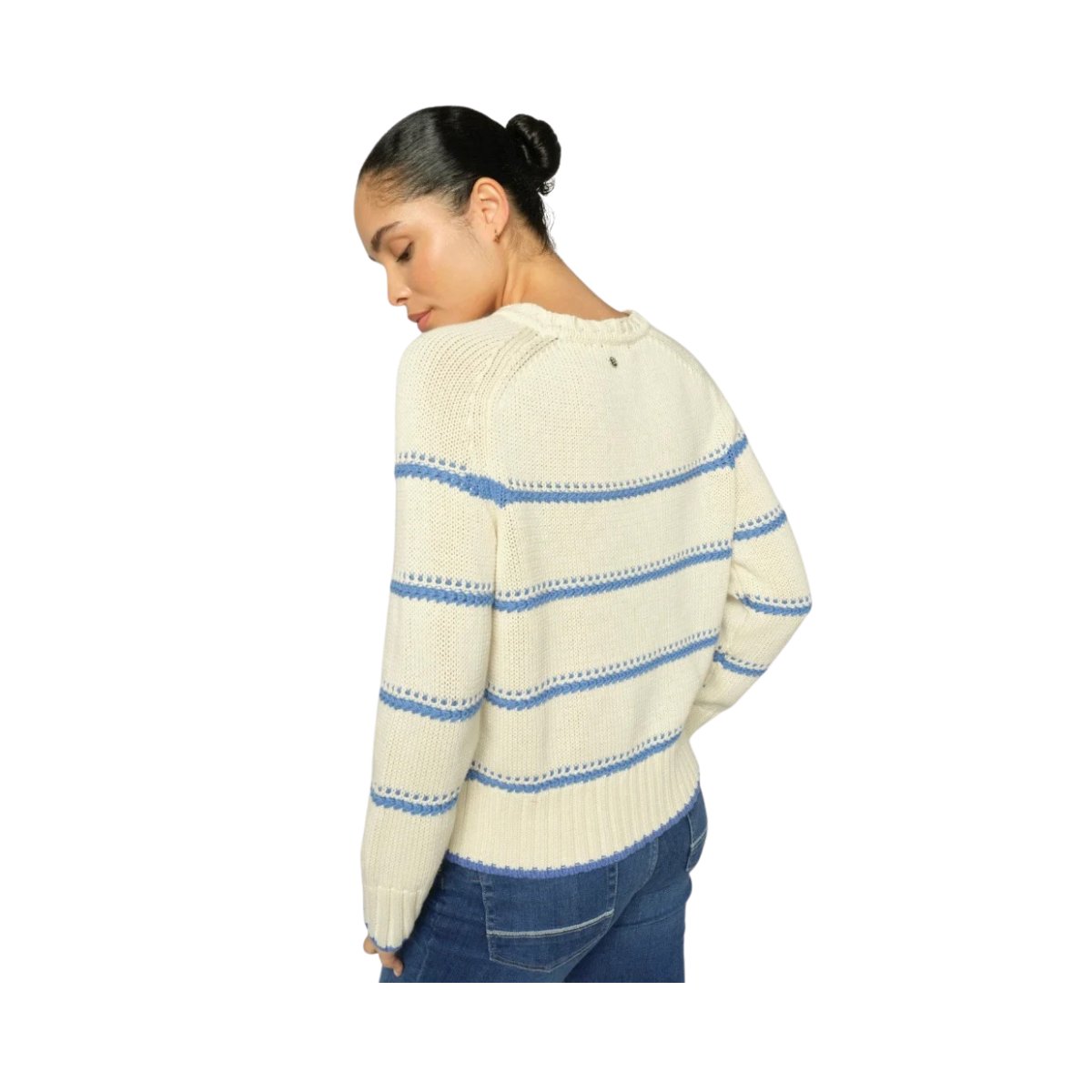 MMRola Bine Stripe Crewneck Knit - Ultramarine