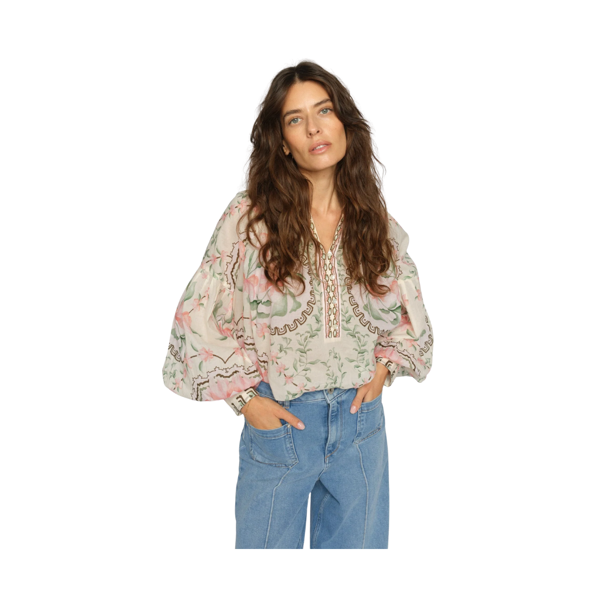 MMWylde Orchid Blouse - Turf Green