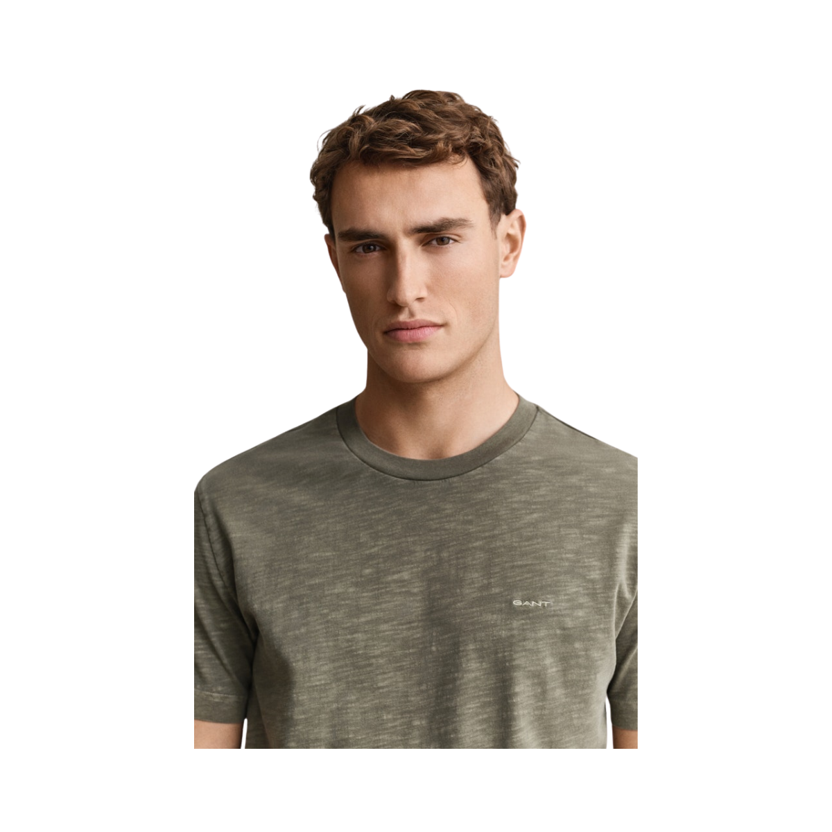 Washed Slub Tshirt - Dry Herb Green