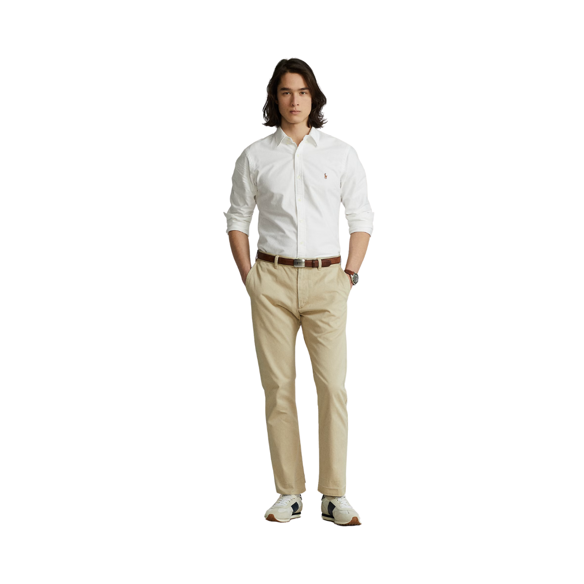 Slim Fit Oxford Shirt - White