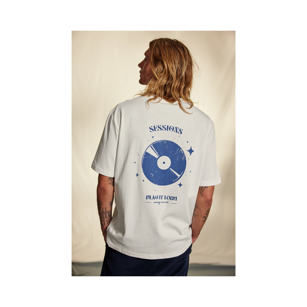 Berkeley Tee Sessions Front And Back - Almost White