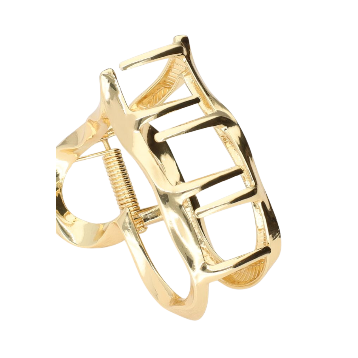 Hairclip heart twisted - Gold