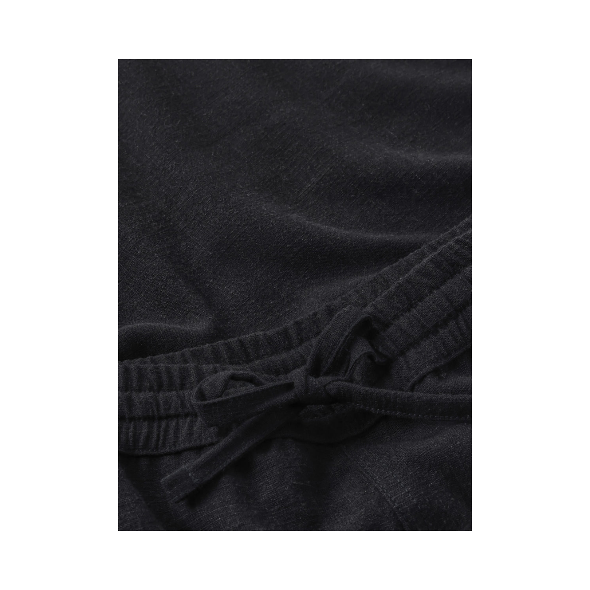 Fig Linen-Mix Shorts - Black Jet