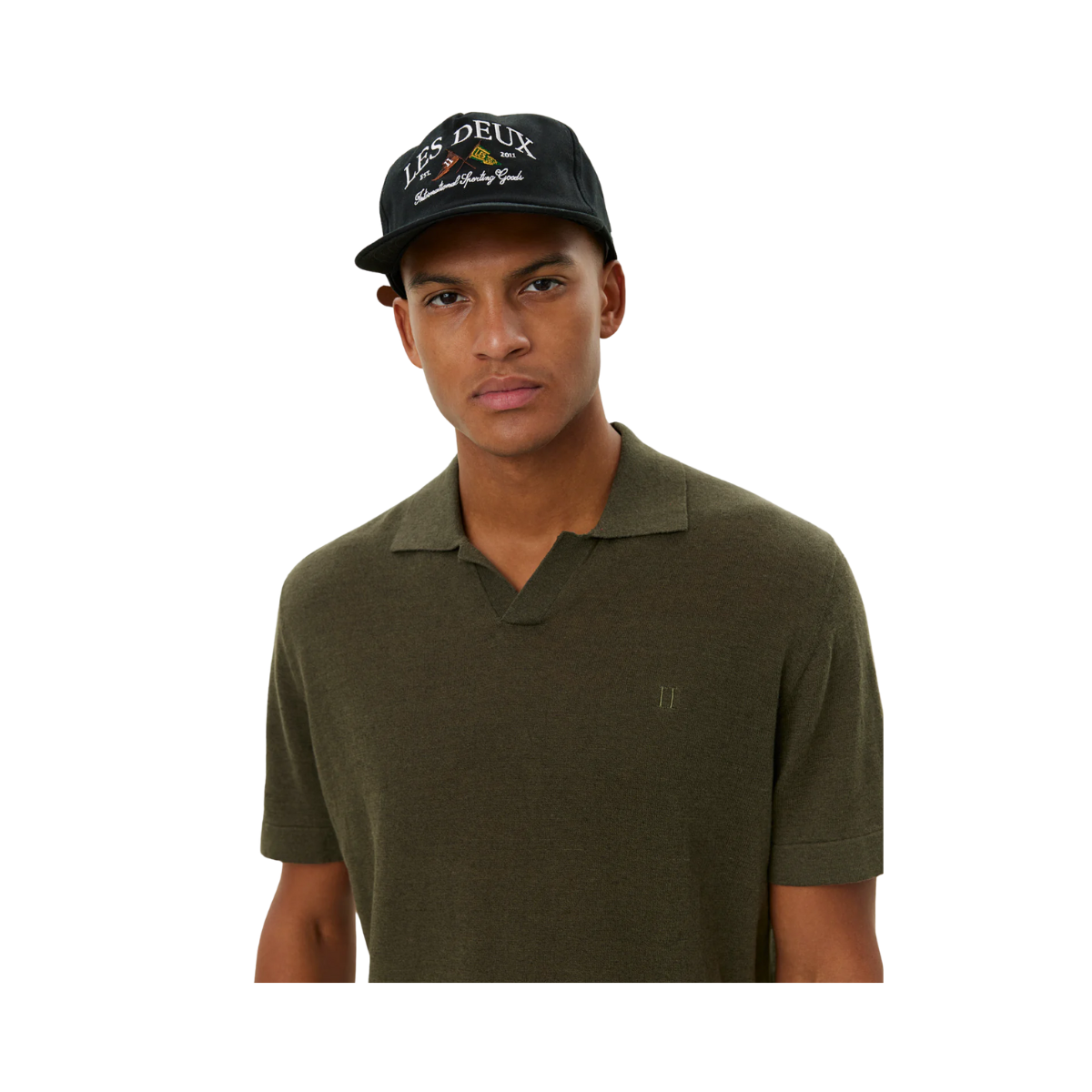 Emmanuel Polo Knit - Forest Green