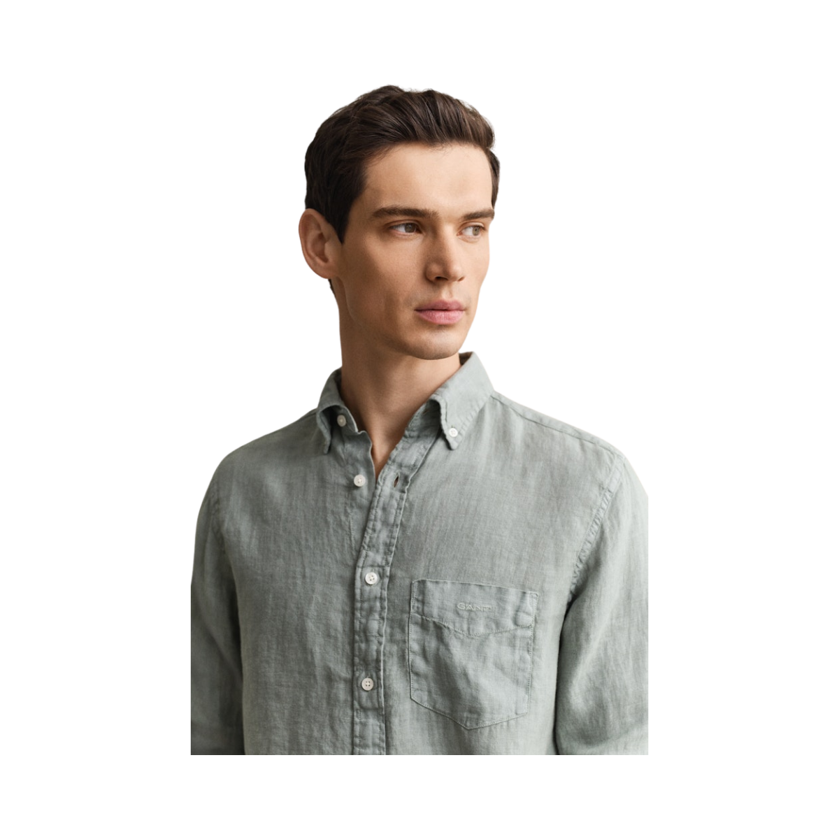 Gmnt Dyed Linen Shirt - Ceramic Grey