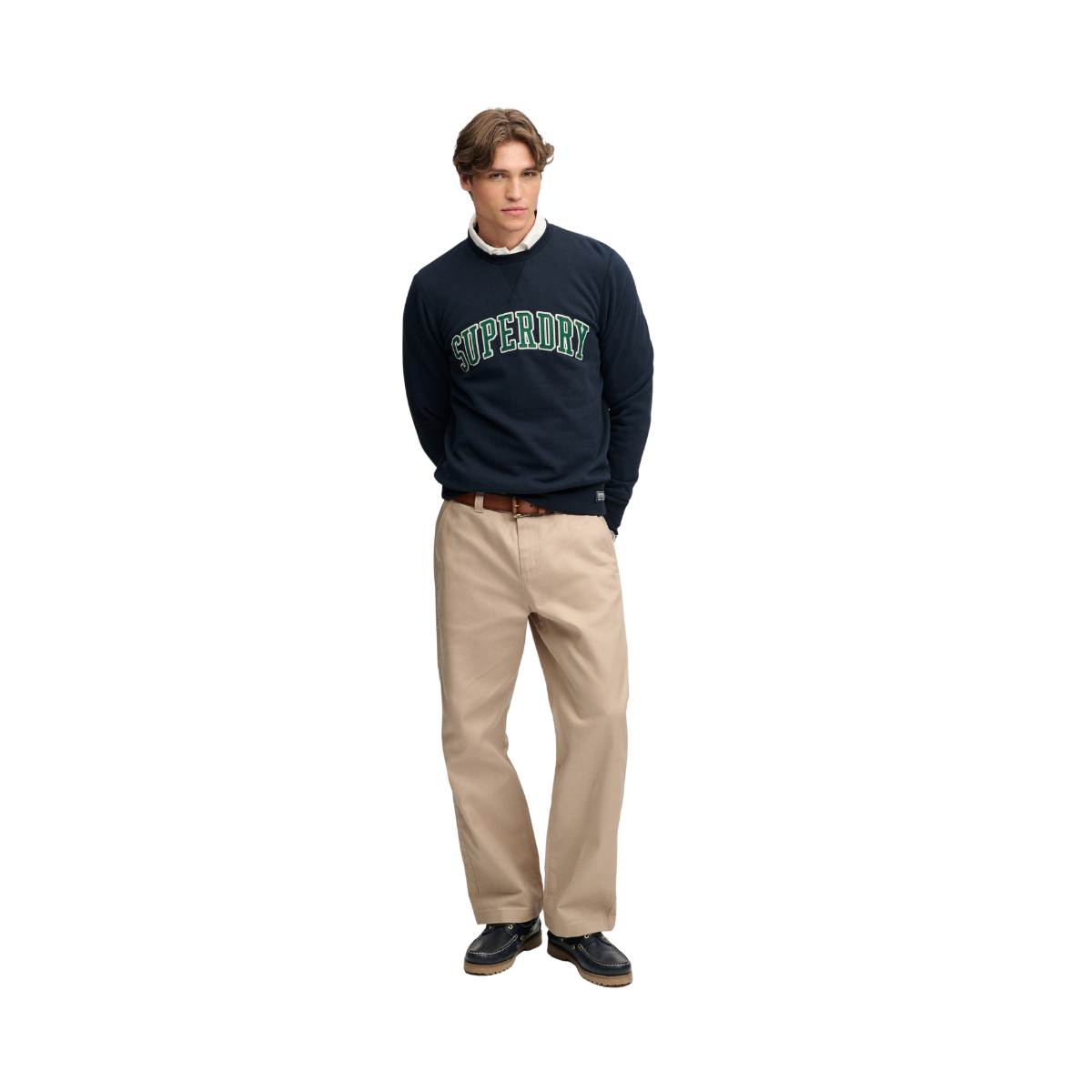 Athletic Applique Relaxed Crew - 98T Eclipse Navy