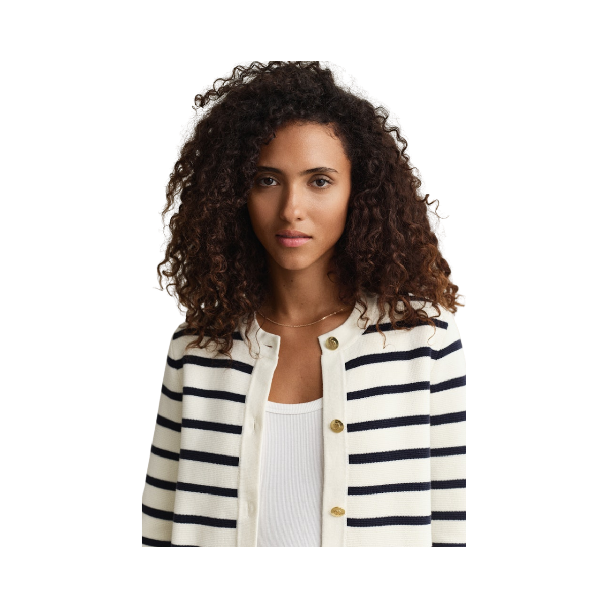 Cotton Knit Jacket - Cream