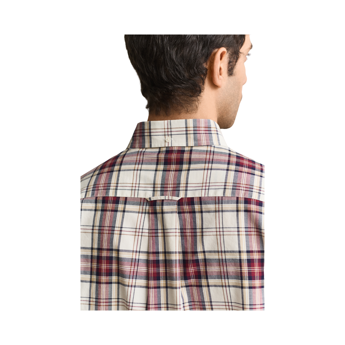 Reg Poplin Check Shirt - Deep Grape Wine