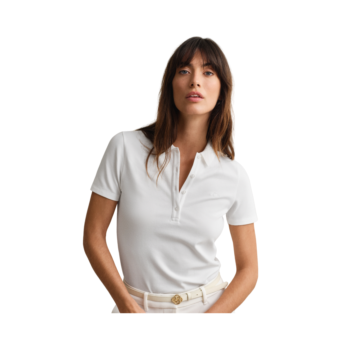 Slim Shield SS Pique Polo - 110 White