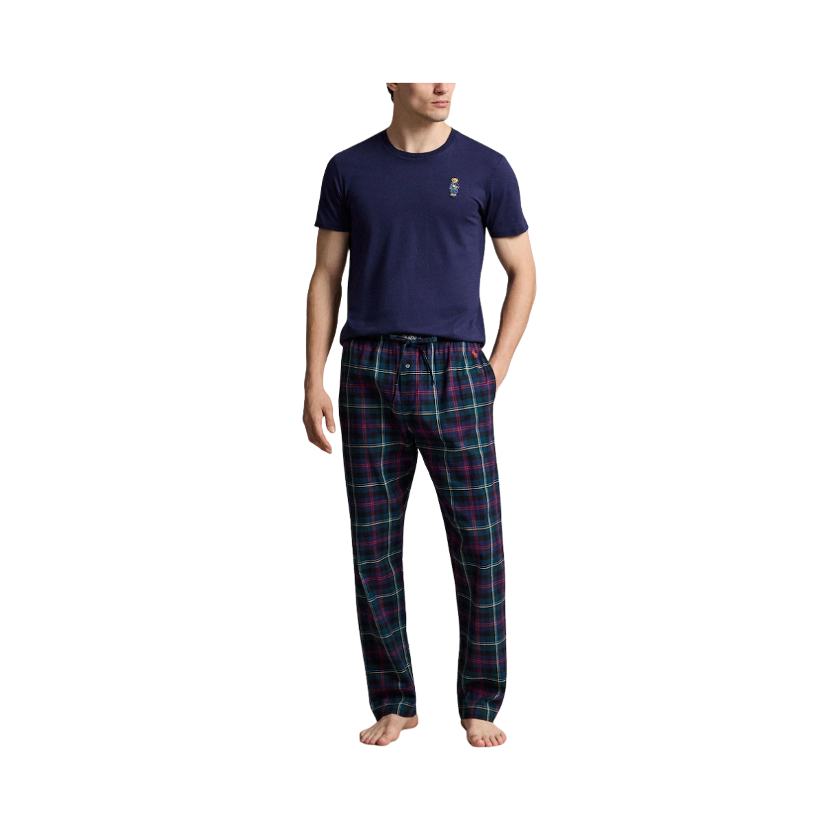 Knit T Shirt Sleep Top - Navy