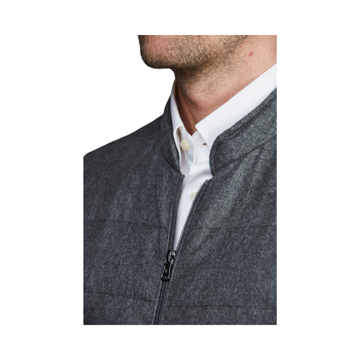 Lt Down Supersonic Wool Vest - Grey