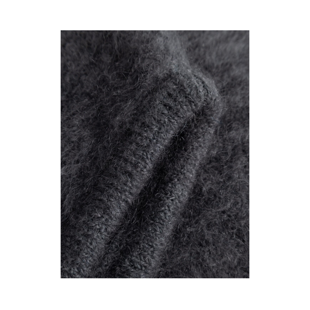 Merle Knit Balaclava - Medium Grey Melange