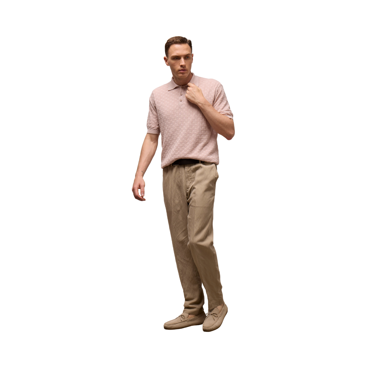 Polo Quadro Organic Cotton Crepe - Shell