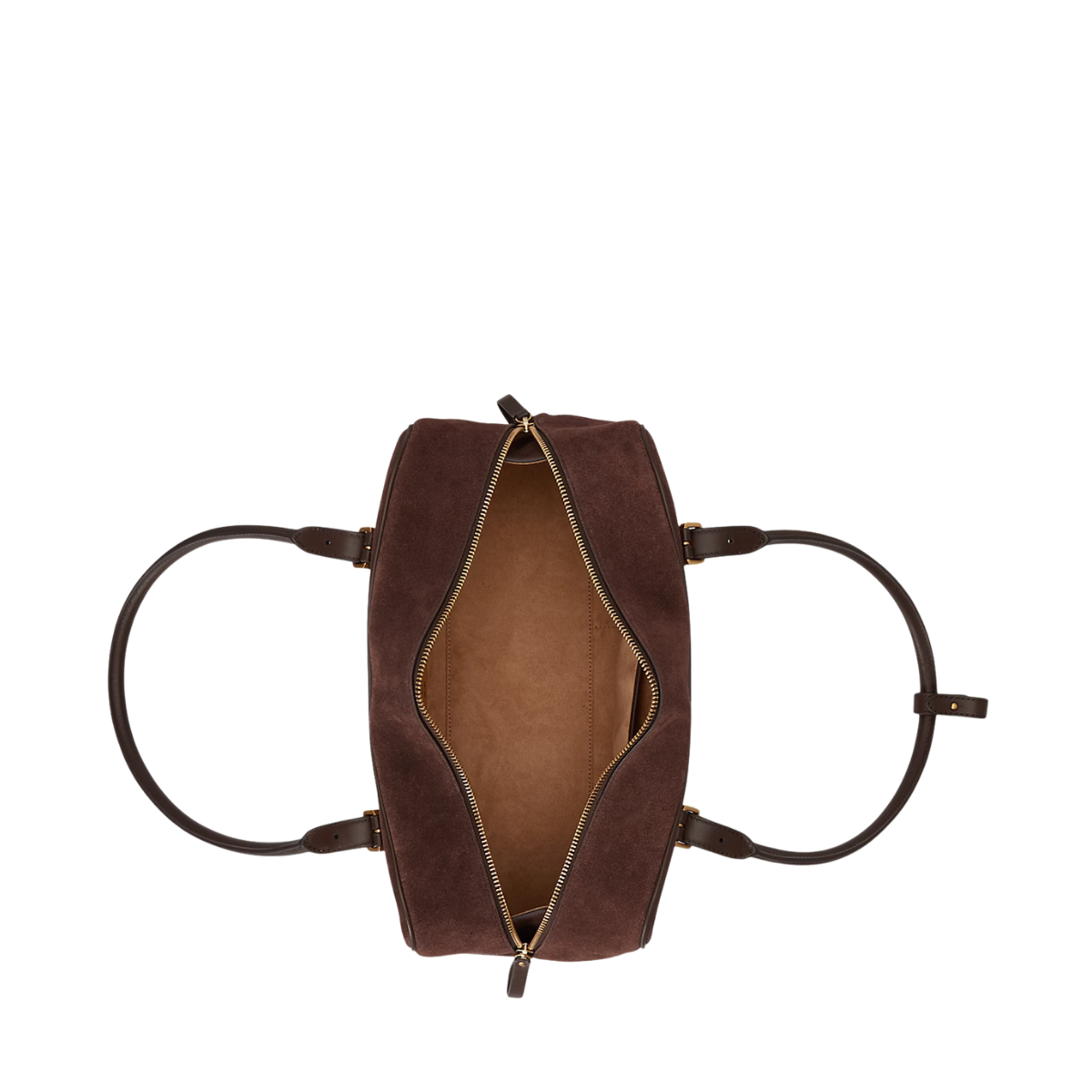 Marcy ZP Suede Satchel Large - Chestnut Brown/Chestnut Brown