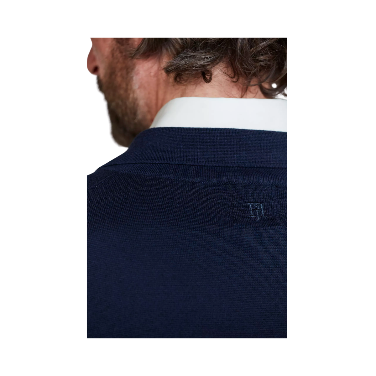 Knitted Club Cardigan - Navy