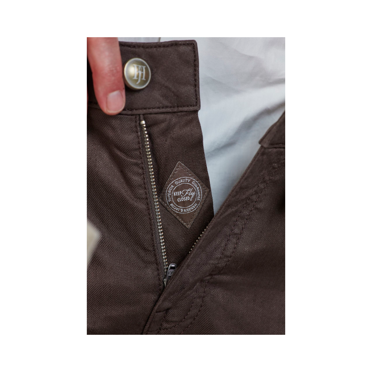 5-Pkt Linen Blend - Dark Brown