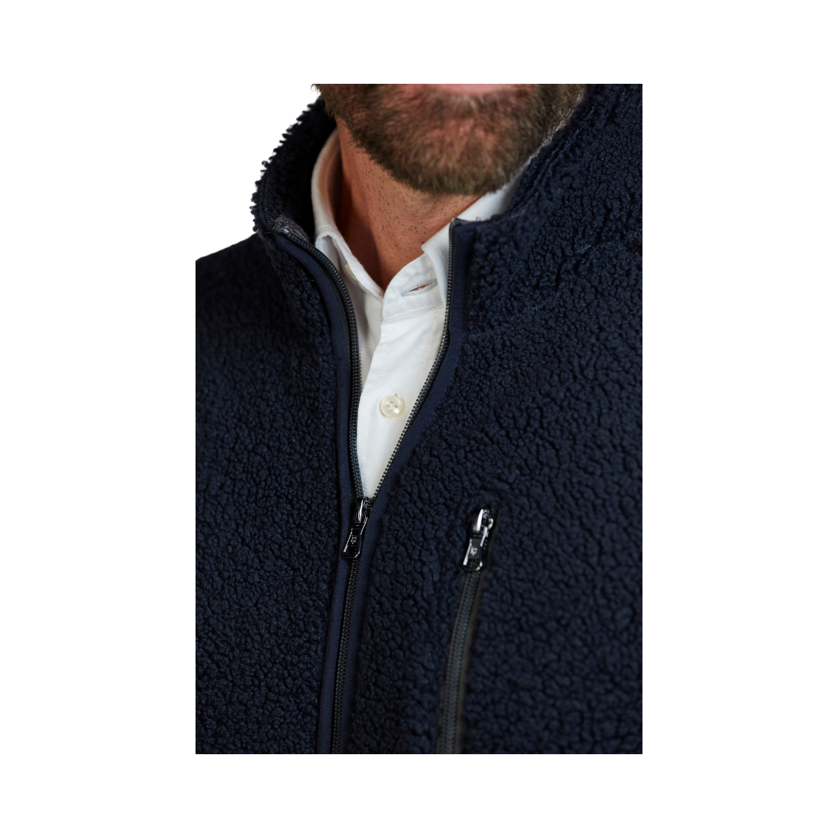 Pile Fleece Jacket - Navy