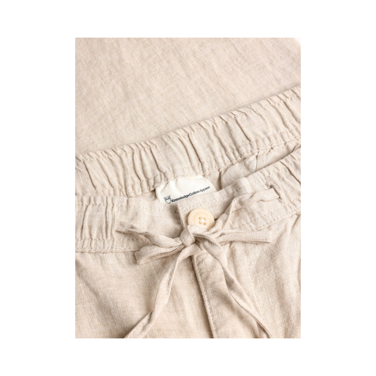 Loose linen pants - Light Feather Gray