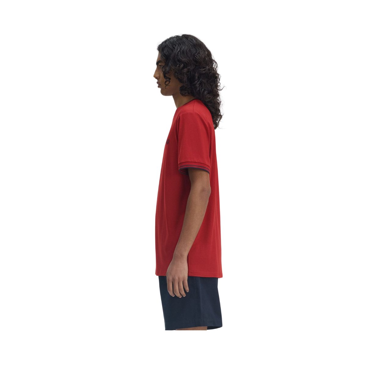 Twin Tipped T-Shirt - Burnt Red/Navy