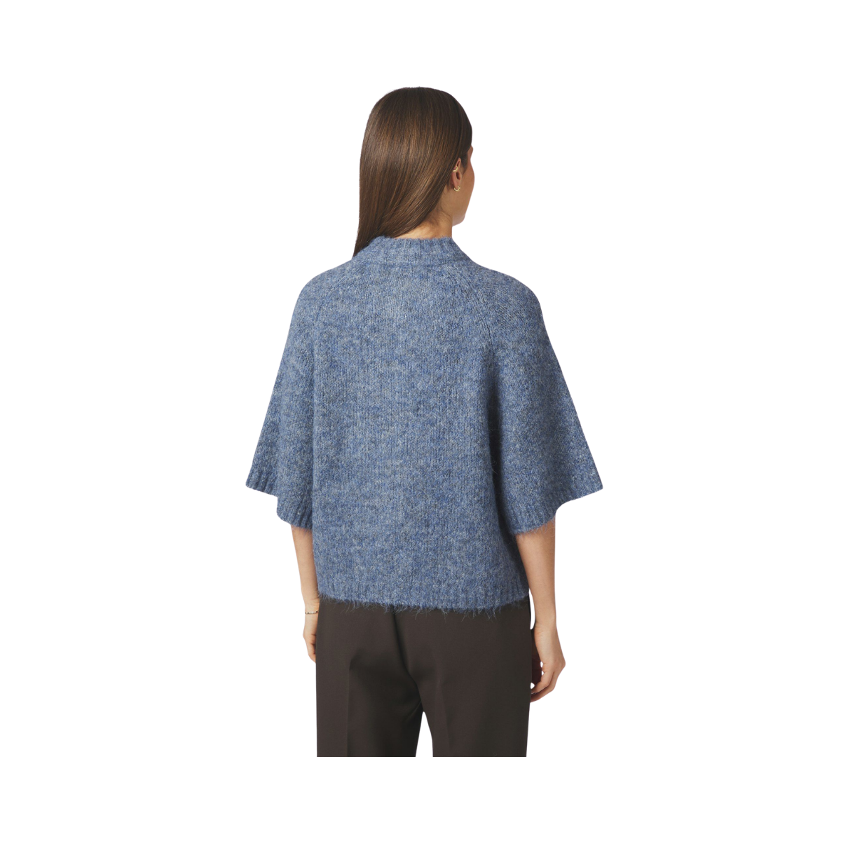 Benuta Fluffy Knit Cardigan - Smokey Blue