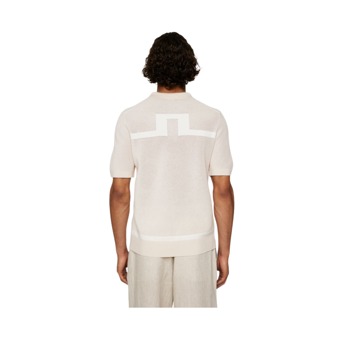 Reymond Structure Knit Polo - Moonbeam
