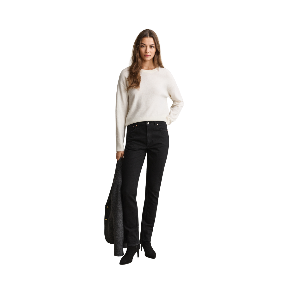 Superfine Lambswool C-Neck - Cream