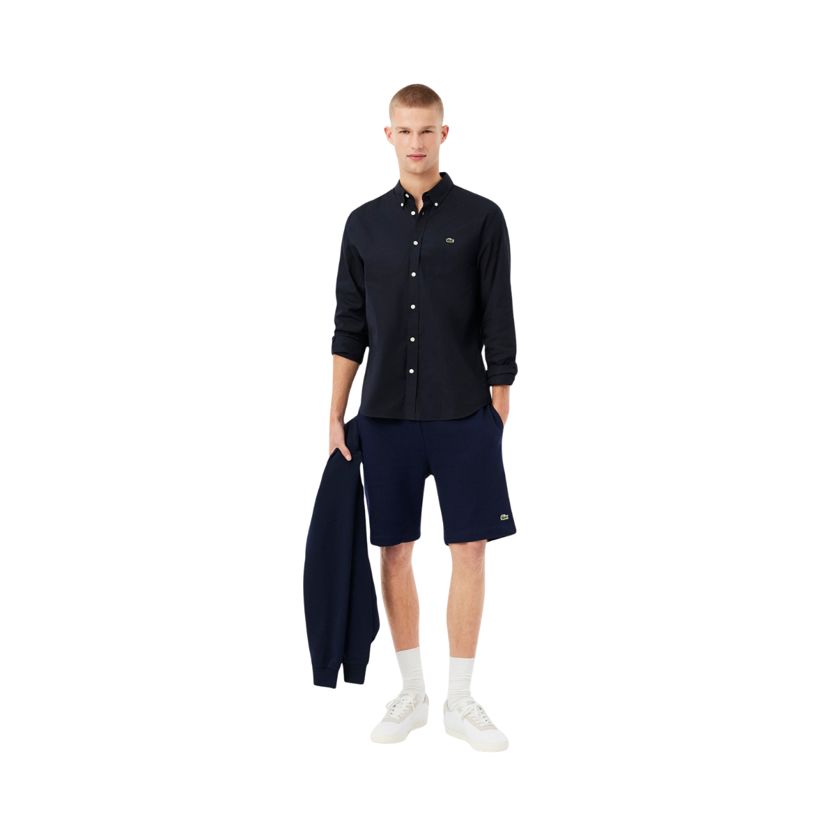 Elastic Waist Shorts - Navy Blue