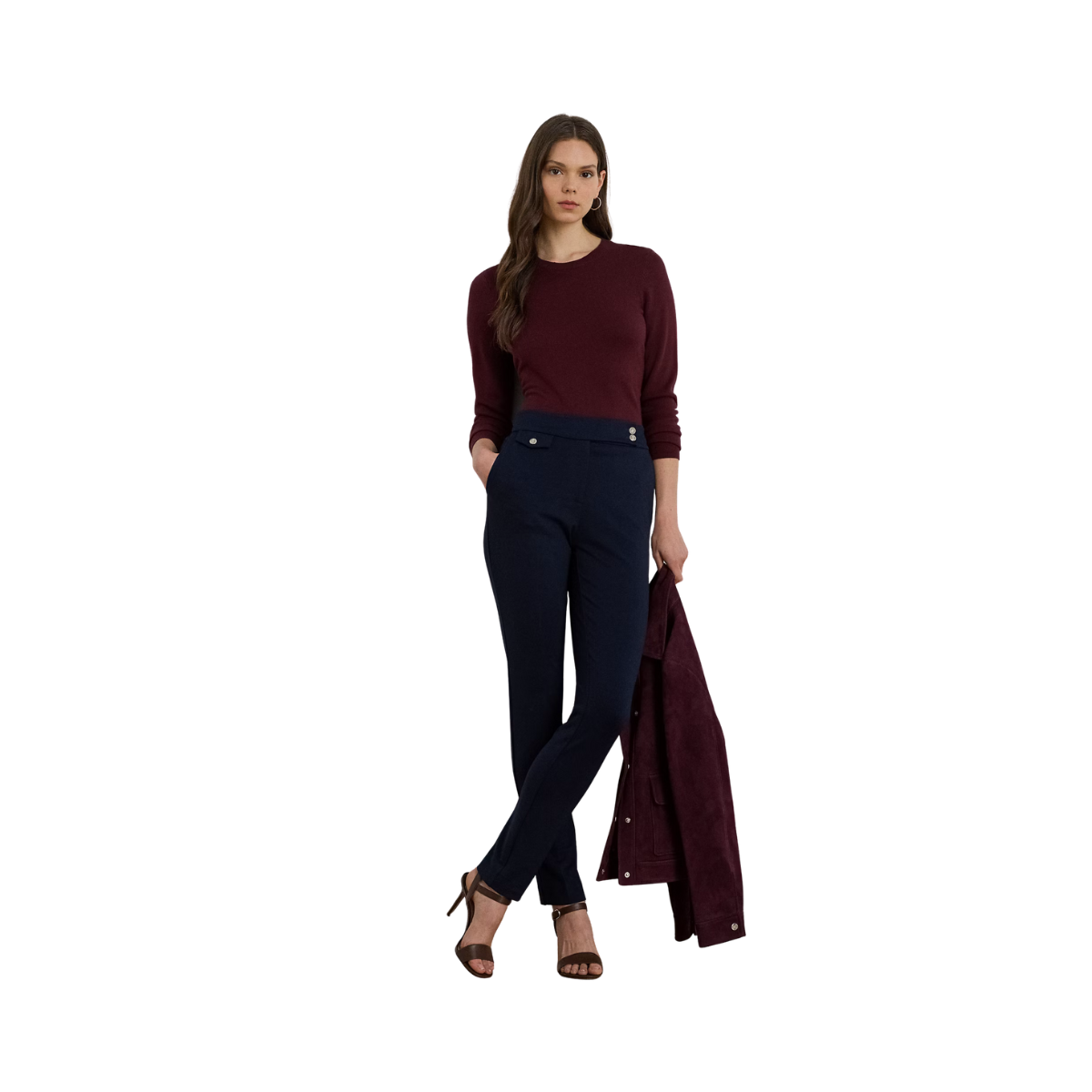 Zinleah Ankle Flat Front - Lauren Navy