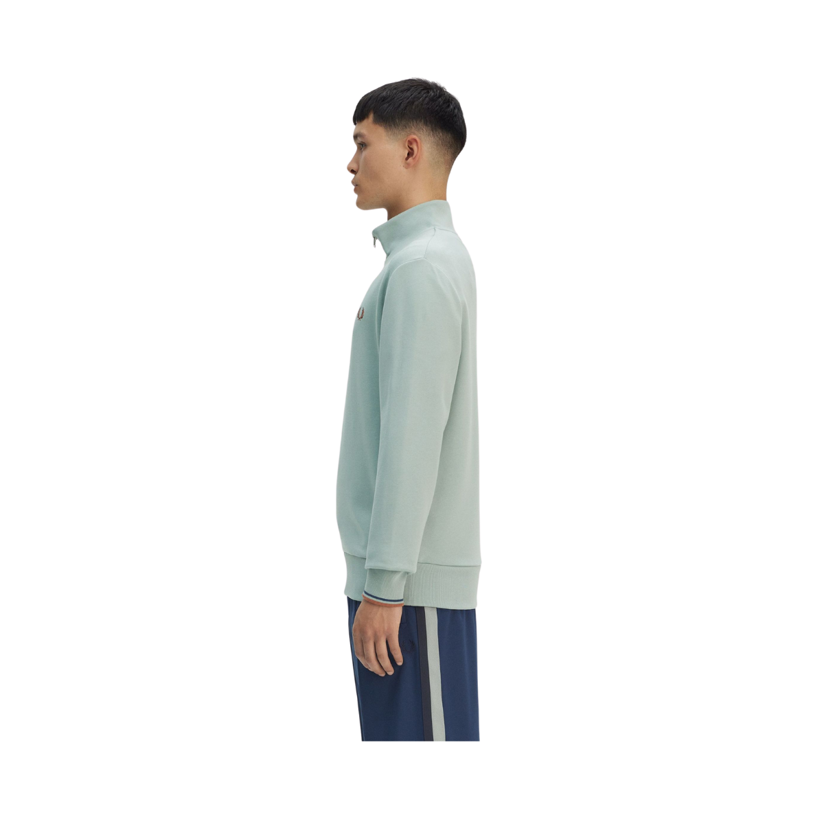 Half Zip Sweatshirt - Silver Blue