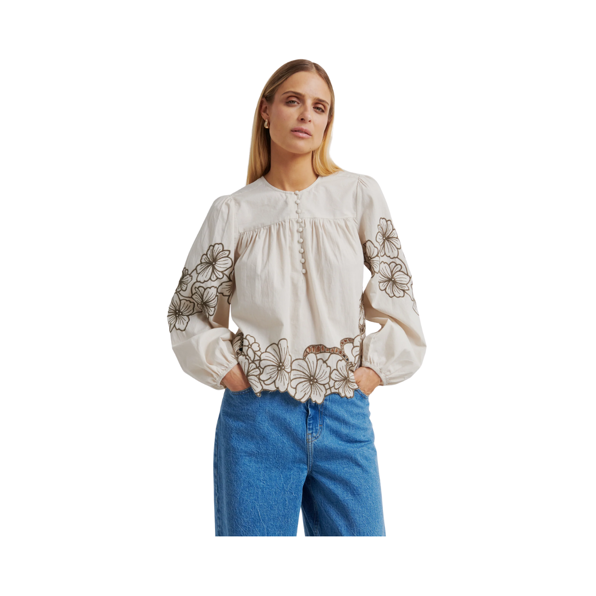 Elinor Blouse - Soft Beige
