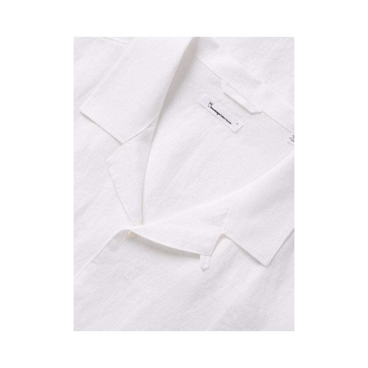 Box Short Sleeve Linen Shirt - Bright White
