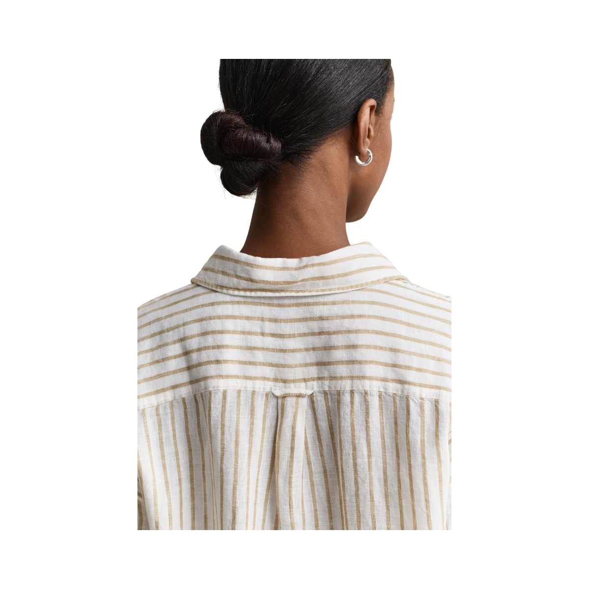 Rel Striped Linen LS Shirt - Oat Beige