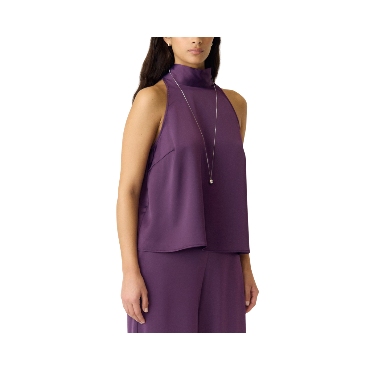 YASPella Scarf Top - Wineberry
