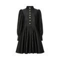 YASRipple LS Dress - Black