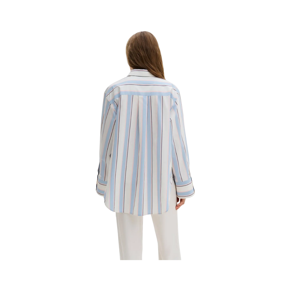 Classic Poplin Shirt - Sky Blue Stripe