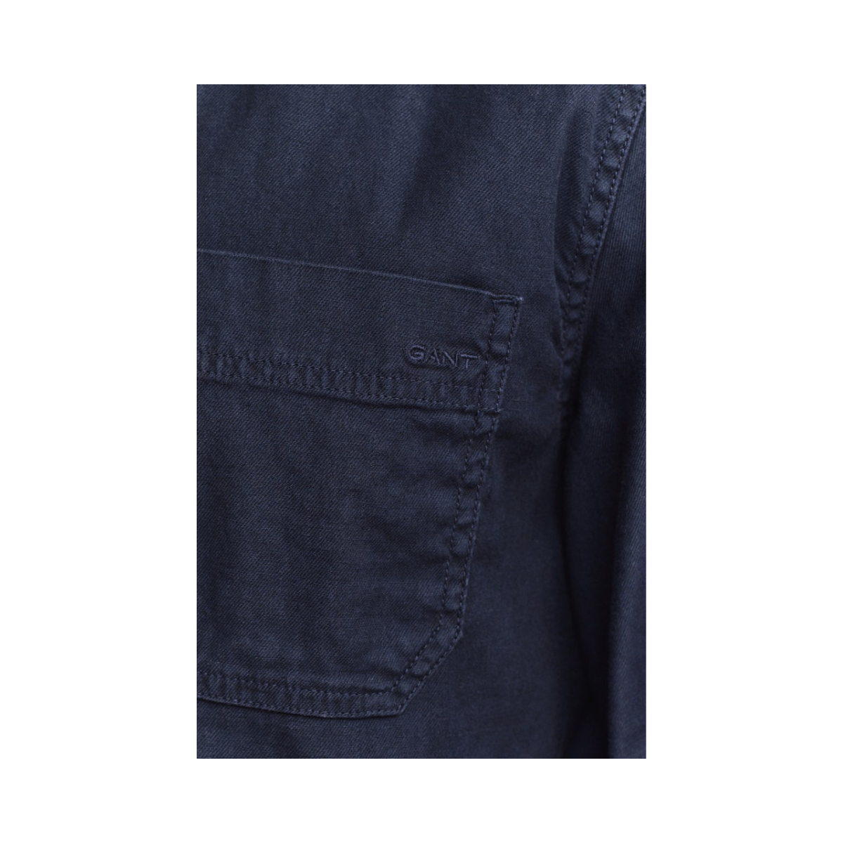 Reg Linen Overshirt - 433 Evening Blue