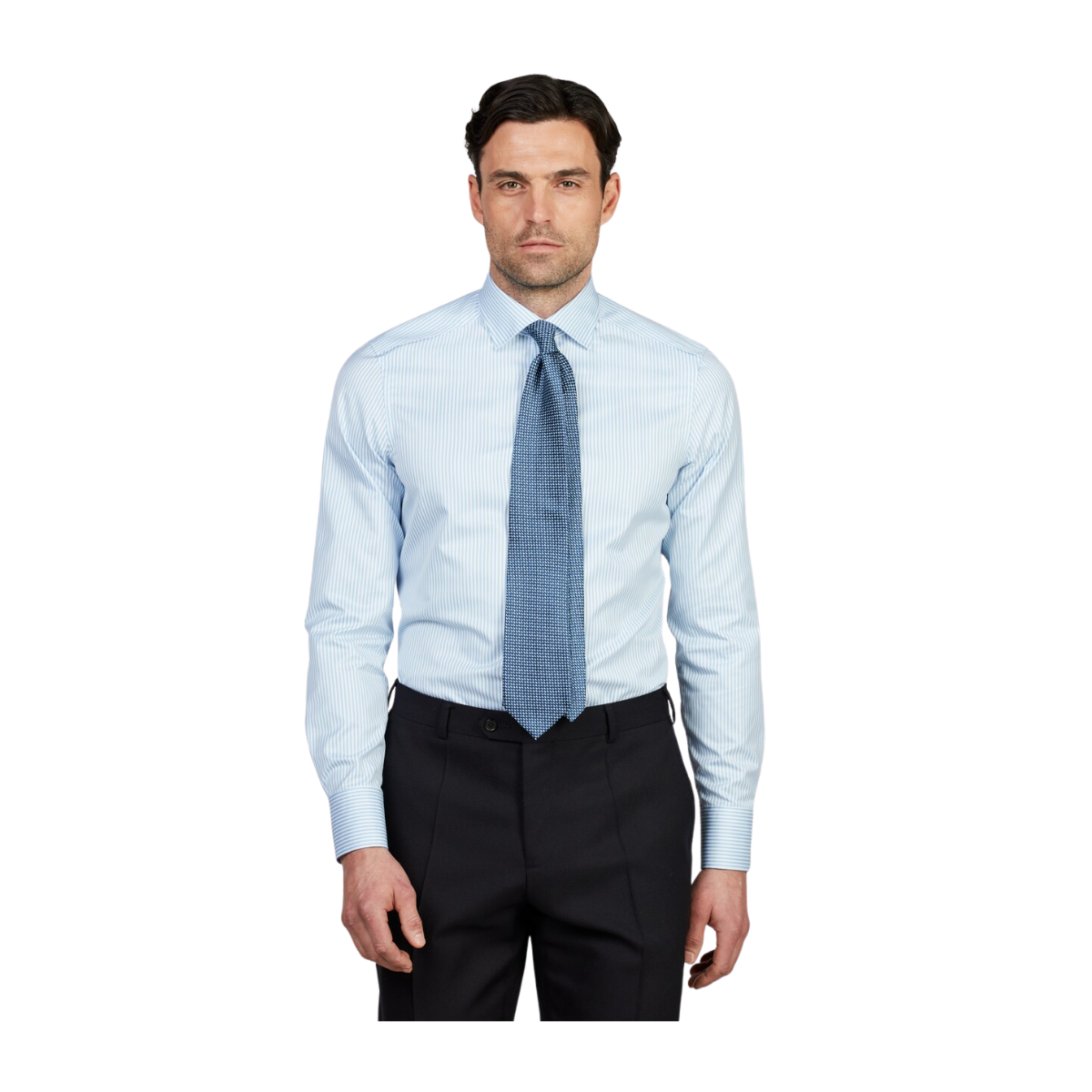 Regular C75 RM cuff - Light Blue Stripe
