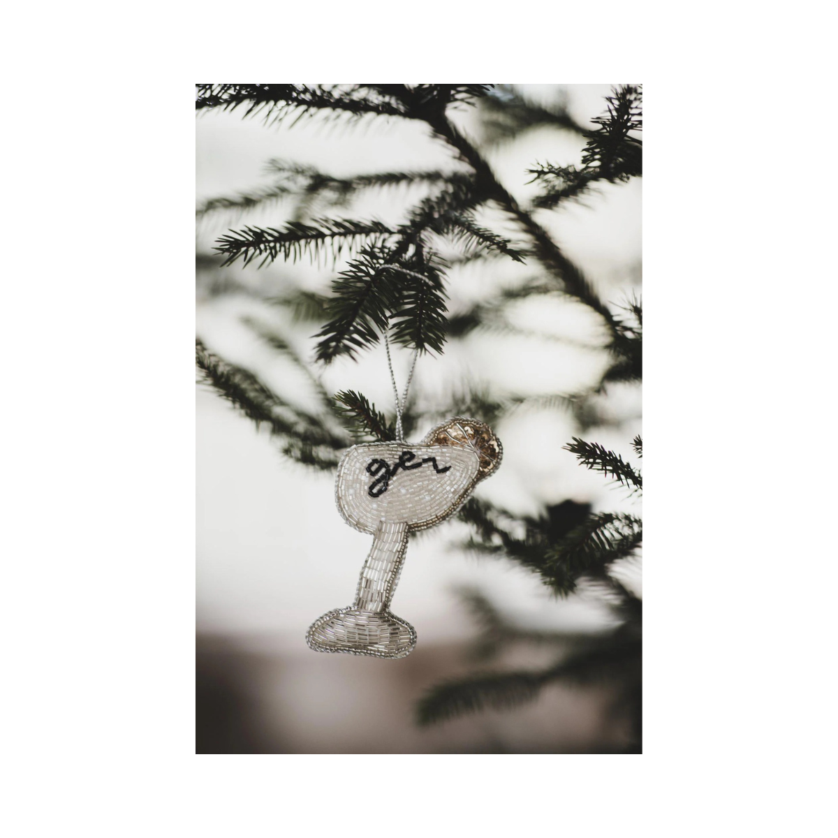 Ornament Drink Julgransdekoration - Gray