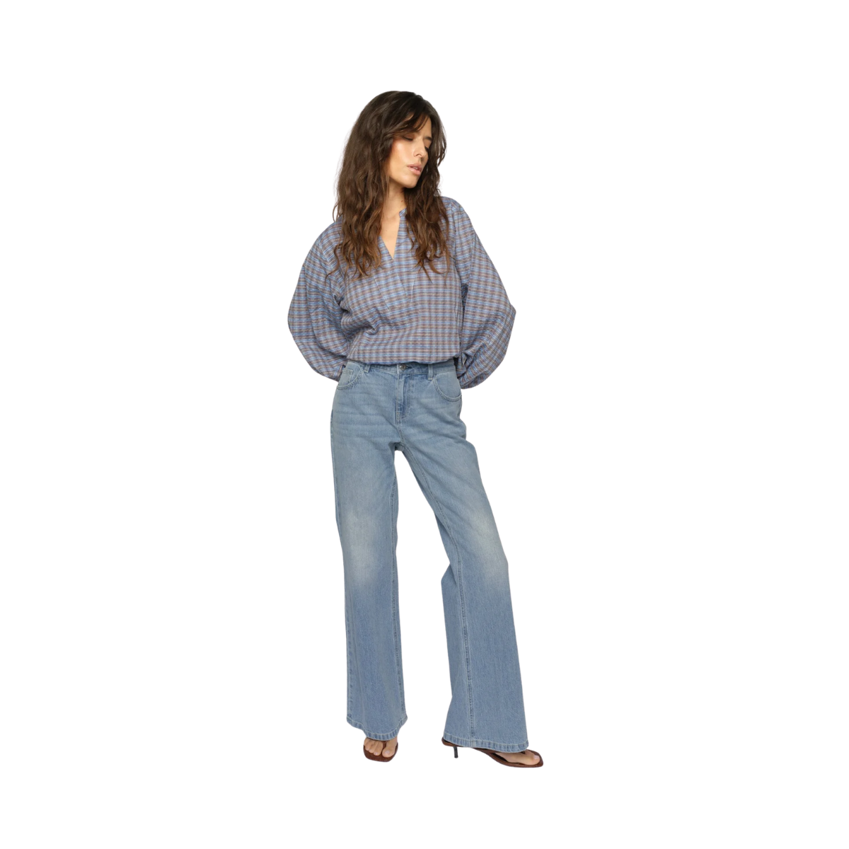 MMMarlena Puddle Jeans - Light Blue